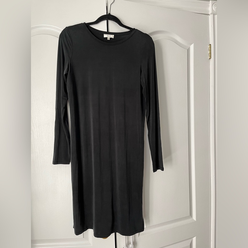 Babaton black dress size medium silky cupro blend